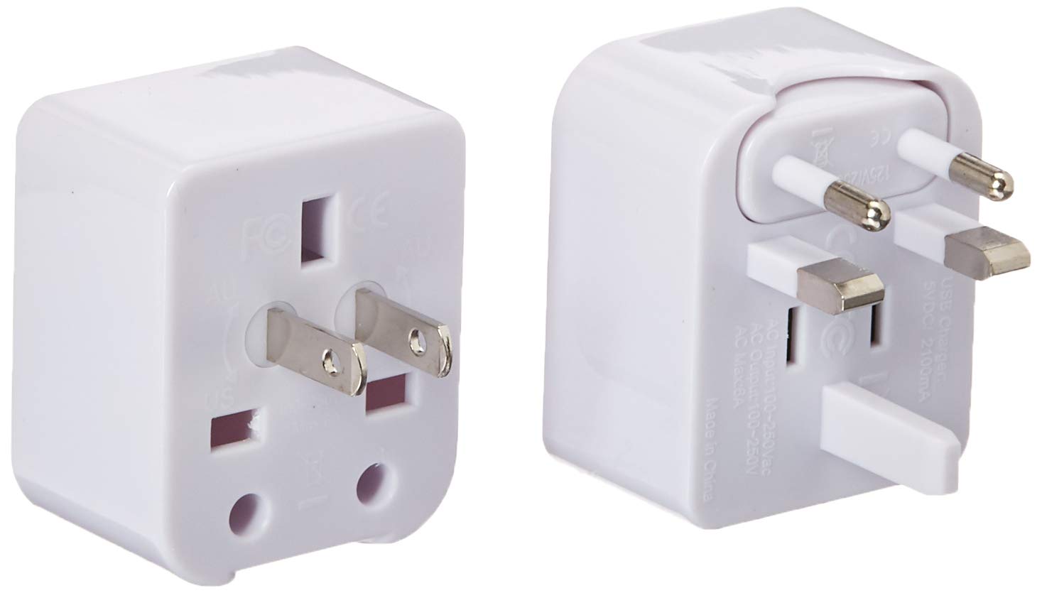 Kikkerland Compact USB Outlet Adapter Block - 4-Port USB Charging Station for Home, Office & Travel - Fast Charging Multi Device Power Hub for iPhone, Android, Tablets & More