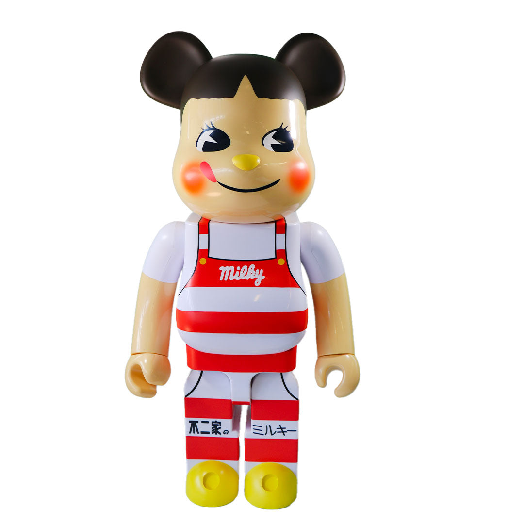 1000% Bearbrick Pekochan Milky Tricorn Hat Design - Limited Edition Collectible Vinyl Figure for Home Display & Anime Fans