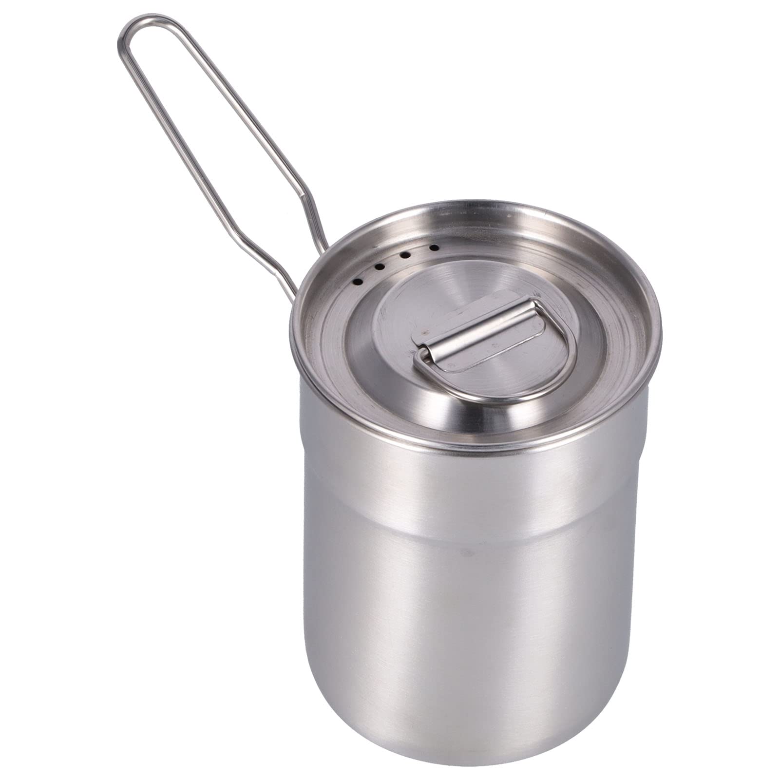 1L Collapsible Outdoor Coffee Maker Cup - Portable Camping Cooking Pot with Handle & Ventilation Lid for Hiking, Mountaineering & Travel | Perfect for Backpacking, Picnics & Emergency Preparedness