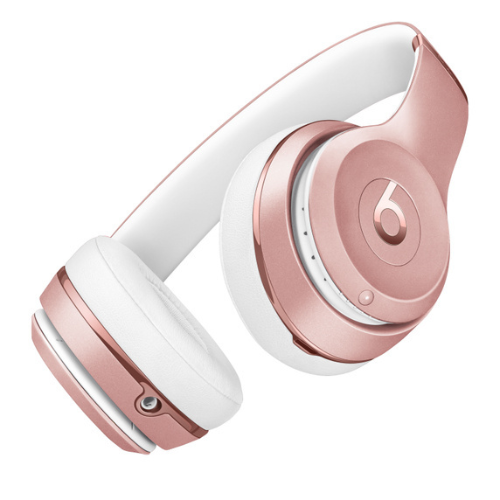 Beats Solo 3 Wireless On-Ear Headphones with Apple W1 Chip - Rose Gold (The Beats Icon Collection) | Premium Bluetooth Headset for Gym, Travel & Music Lovers