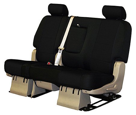 Coverking Custom Fit Neoprene Rear 60/40 Bench Seat Cover for Nissan Murano - Waterproof & Durable Black Car Seat Protector | Perfect for Pets, Spills & Everyday Use
