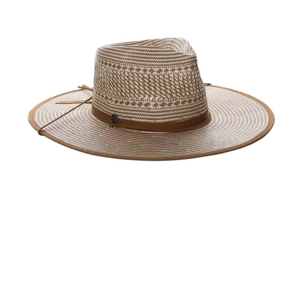 Biltmore Two Ghosts Straw Fedora Hat for Men & Women - Summer Beach Hat, Outdoor Sun Protection, Vintage Style Hat for Travel, Gardening, and Casual Wear