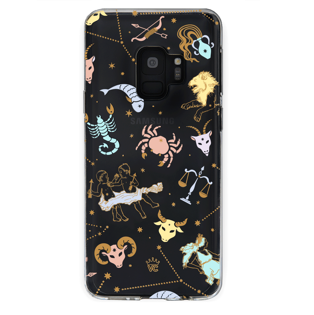 Zodiac Clear Protective Case for Samsung Galaxy - Stylish & Durable Phone Cover for Everyday Use & Travel