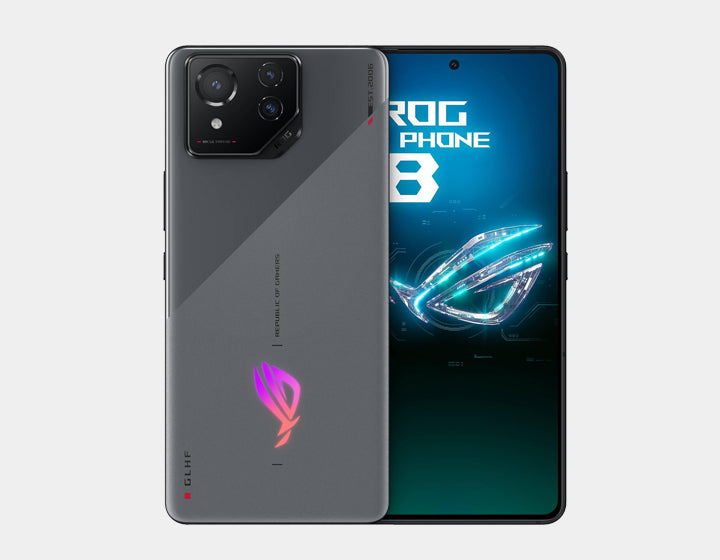 ASUS ROG Phone 8 AI2401 Gaming Smartphone - 256GB ROM, 16GB RAM, Dual SIM, GSM Unlocked (Rebel Gray) - Ultimate Mobile Gaming Performance for Esports & Streaming