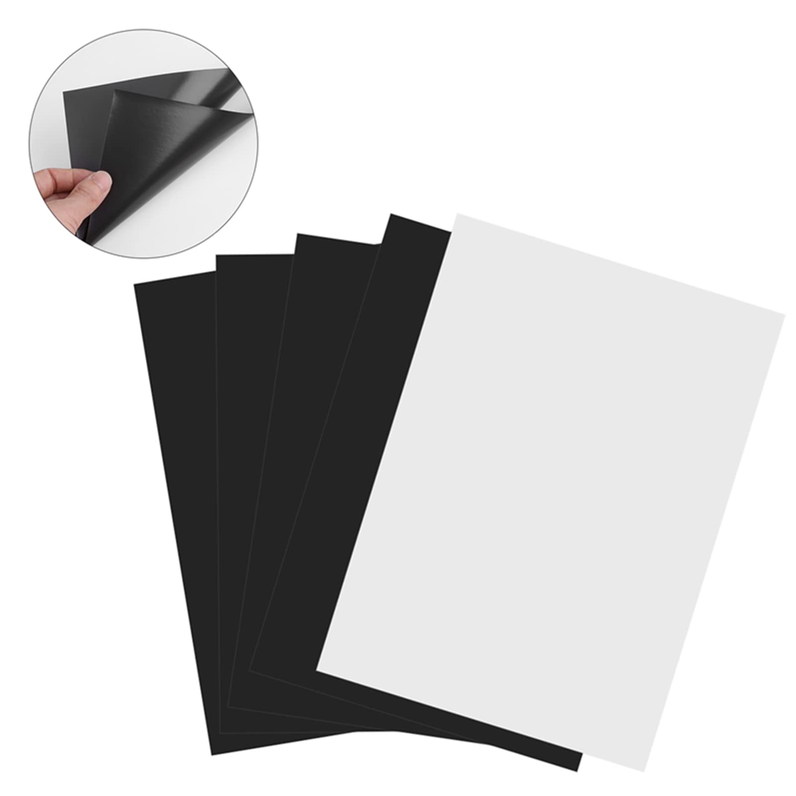 5Pcs Printable Magnetic Sheets for Inkjet Printers - Durable Fridge Magnets for Refrigerators, Whiteboards & Metal Doors - Perfect for DIY Projects, Office Organization & Home Decor