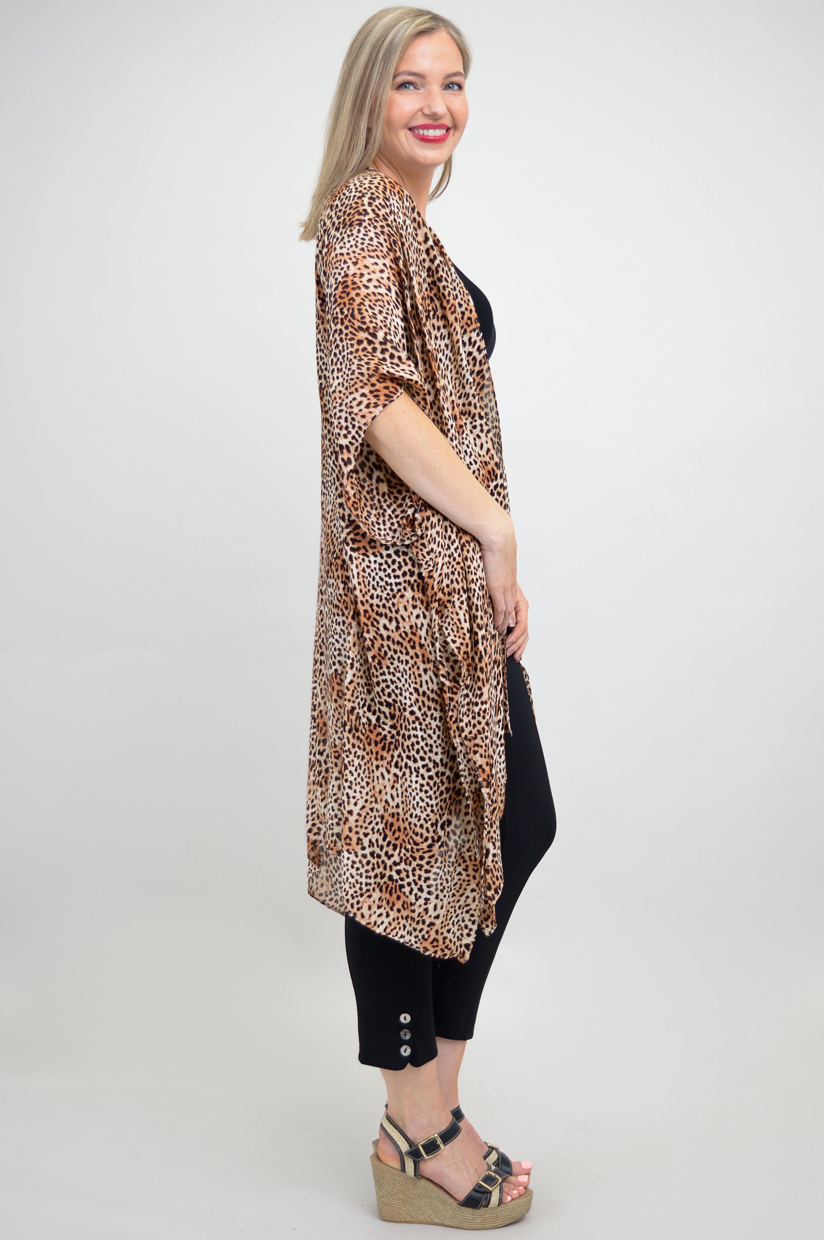Darcy Gold Jungle Print One Size Women's Dress - Perfect for Tropical Vacations, Beach Parties & Summer Outings