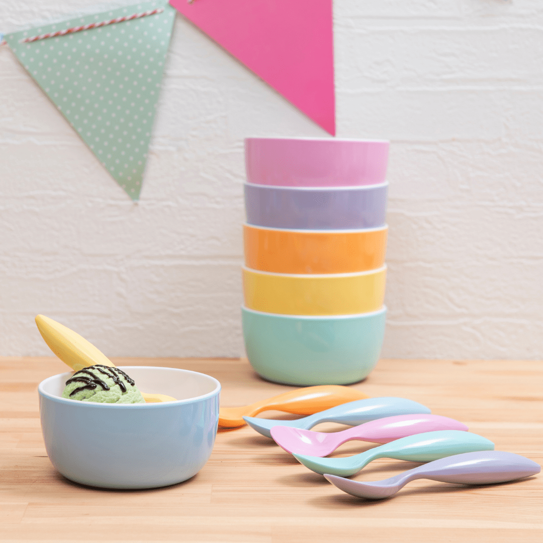 6-Piece Pastel ColorPop Bowls Set - 4.5