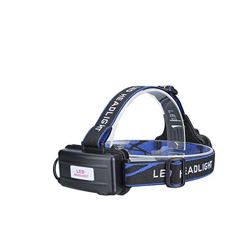 Rechargeable LED Headlamp with USB Charging - Adjustable Zoom Headlight for Camping, Fishing, Hiking & Outdoor Activities