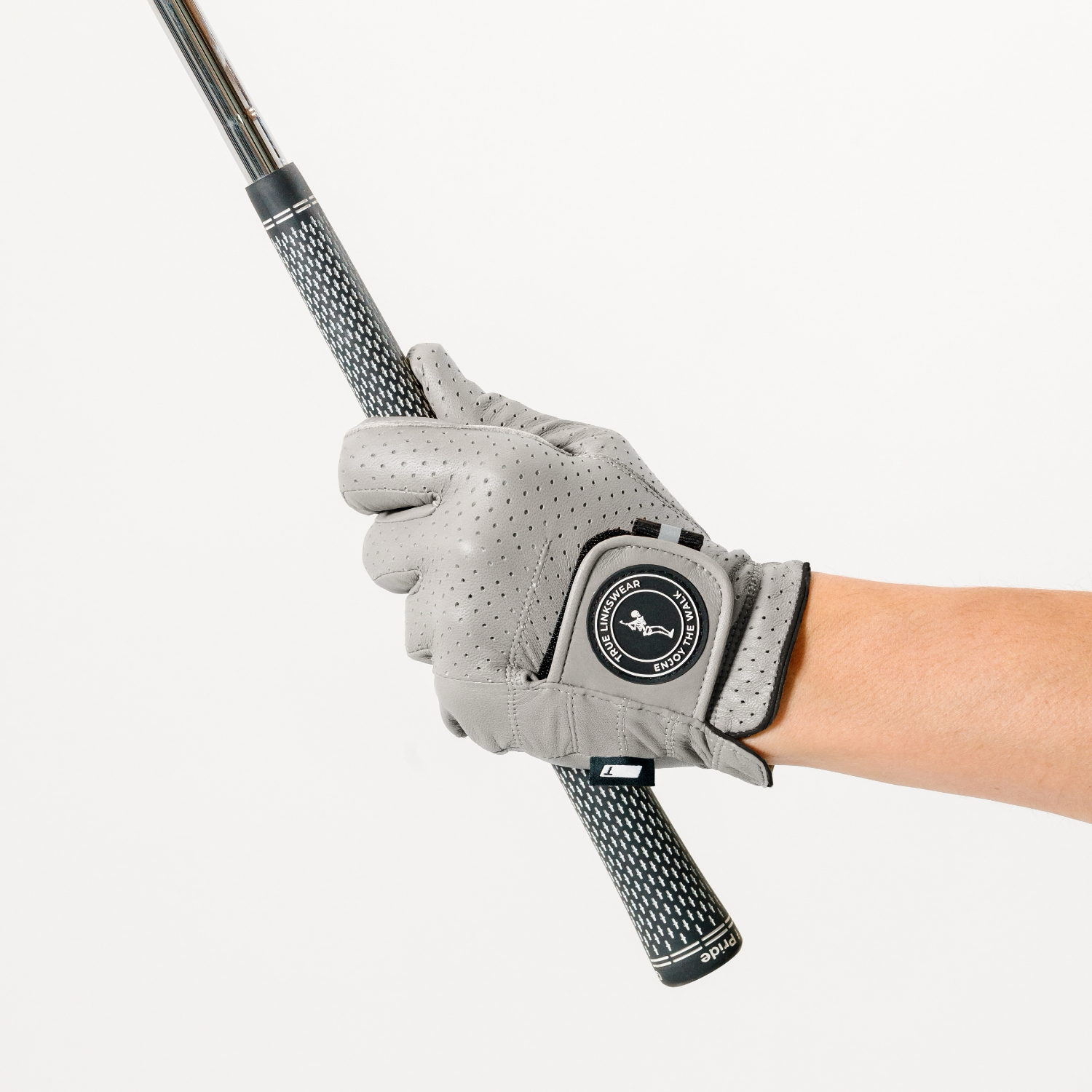 Premium TRUE Lux Golf Gloves for Men & Women - Breathable Grey Leather Golfing Gloves | Perfect for Driving Range, Course Play & Professional Tournaments