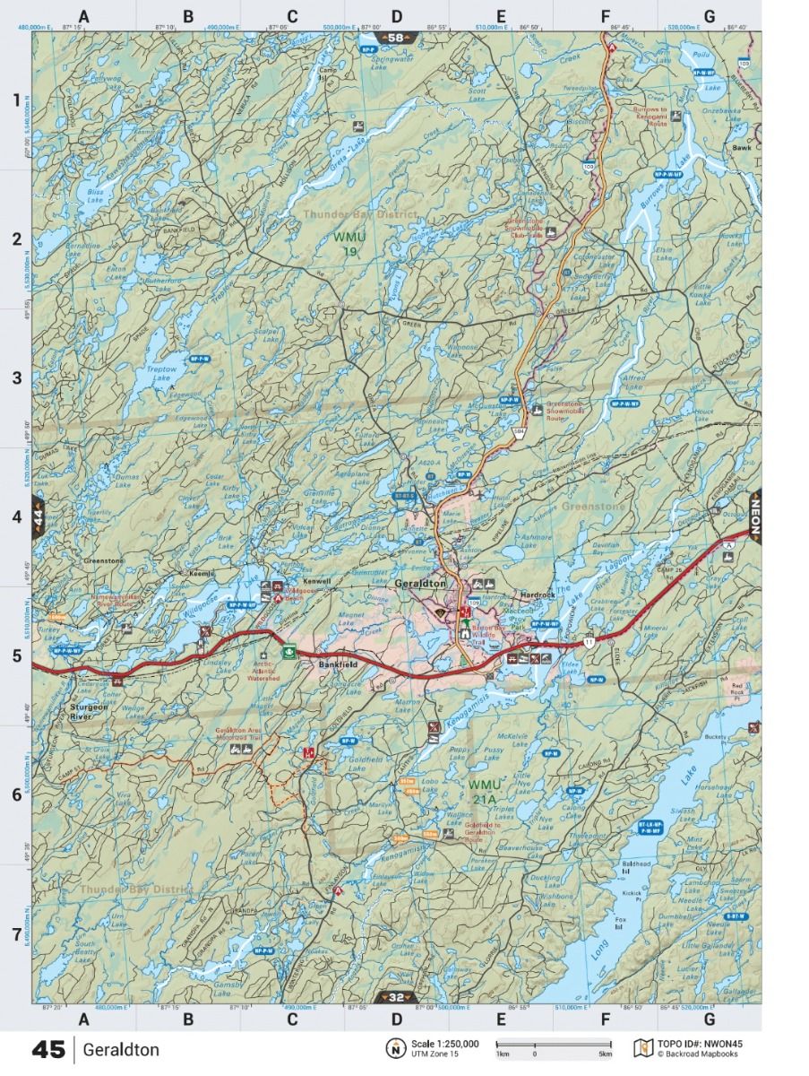 Backroad Mapbooks Northwestern Ontario 5th Edition - Detailed Outdoor Adventure Maps for Hiking, Camping & Fishing in Canada's Wilderness | Perfect for Road Trips & Off-Road Exploration