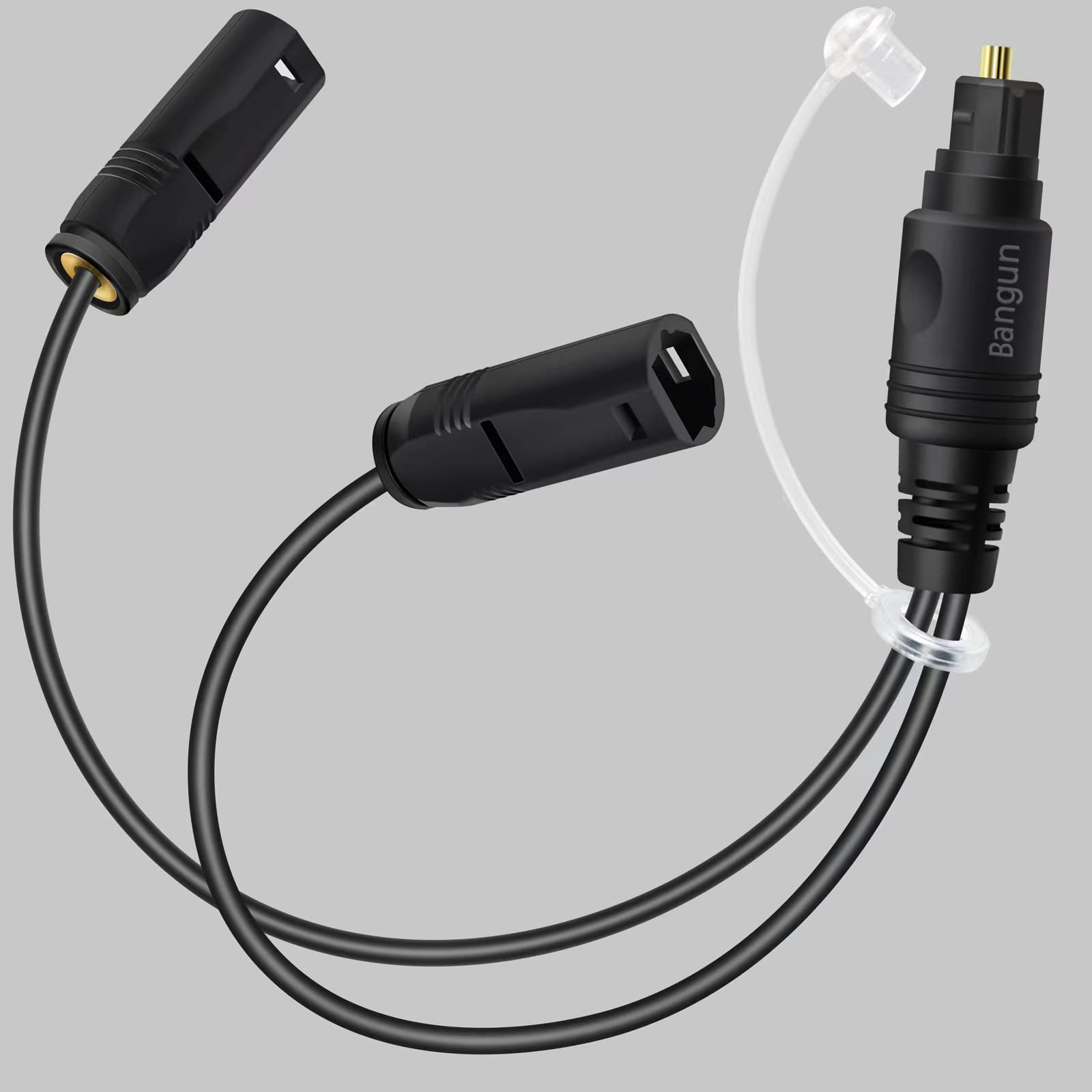 1x2 Digital Audio Splitter - Toslink Fiber Optic Splitter 1 Male to 2 Female for Home Theater, Xbox, PS3/PS4 - Perfect for Gaming & Home Entertainment Systems