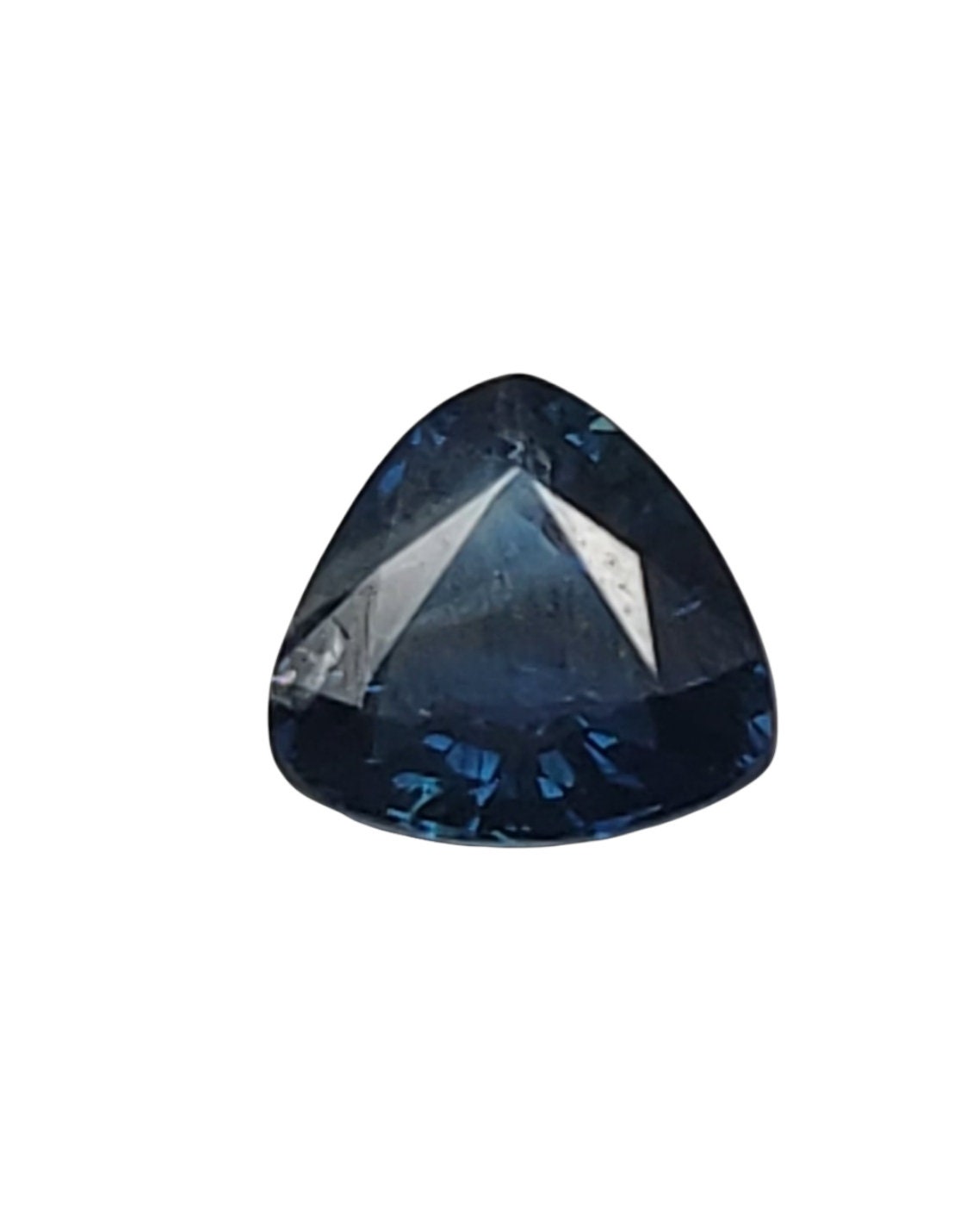 0.49ct Natural Medium Dark Blue Sapphire - 5mm Trillion Cut Loose Gemstone, I Clarity, September Birthstone - Perfect for Jewelry Making, Engagement Rings & Birthstone Gifts
