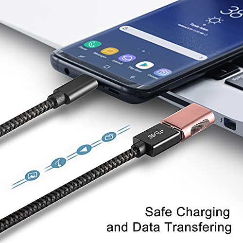 2 Pack USB C to USB 3.0 Adapter - Rose Gold (10Gbps High Speed) for MacBook Pro 2021/Air 2020, iPad Pro 2021 & Thunderbolt 3 Devices | Perfect for Data Transfer, Charging & Connecting Peripherals