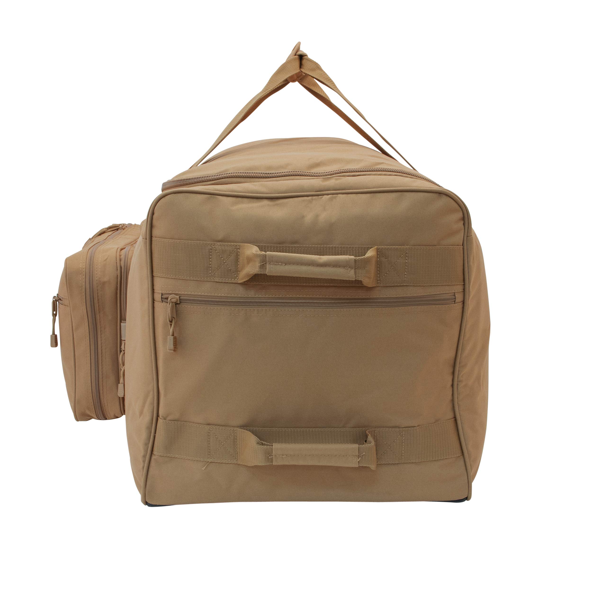 Mercury Tactical Gear Monster™ Rolling Duffle Bag - Heavy Duty Wheeled Travel Duffel for Men & Women (Coyote) - Perfect for Military Deployment, Gym Gear & Airplane Luggage