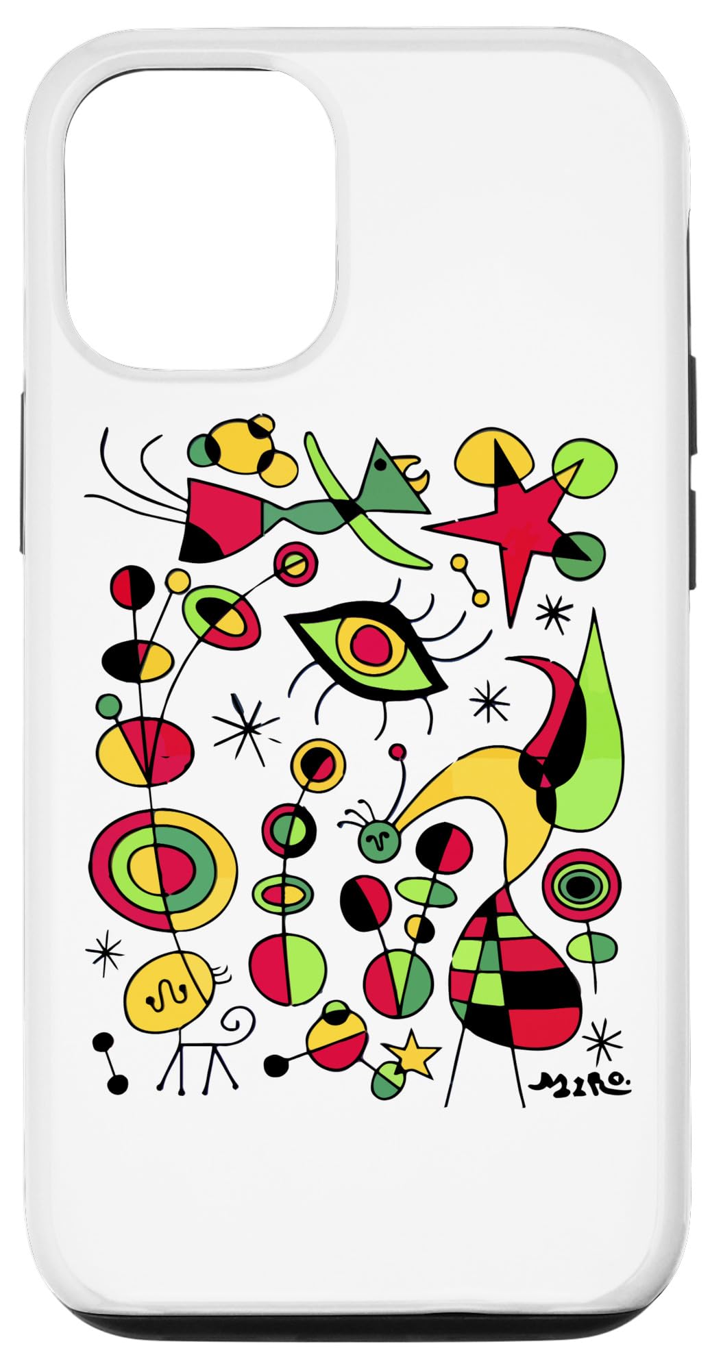 Colorful Fish (Peces de Colores) iPhone 12/12 Pro Case by Miro - Durable Protective Cover with Artistic Design for Everyday Use, Travel & Work