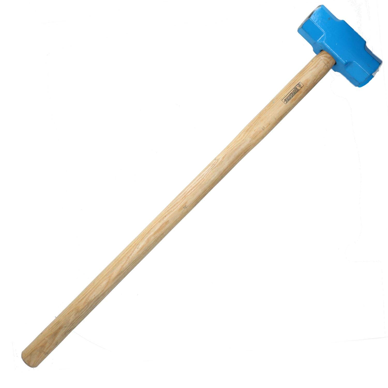 10Lb (4.5kg) Sledge Lump Hammer with Smooth Hickory Wood Handle - Heavy Duty Demolition Tool for Construction, Masonry & Blacksmithing