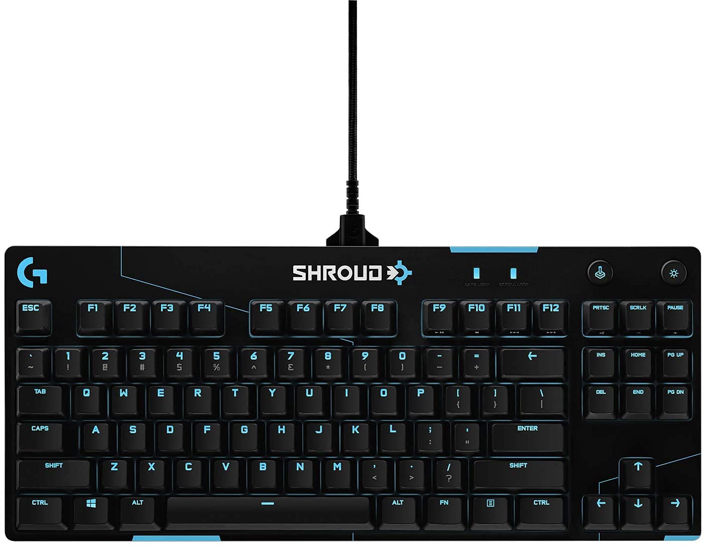 Logitech G PRO Mechanical Gaming Keyboard - Shroud Edition | Professional Esports Keyboard with Tactile Switches | Perfect for Competitive Gaming & Streaming