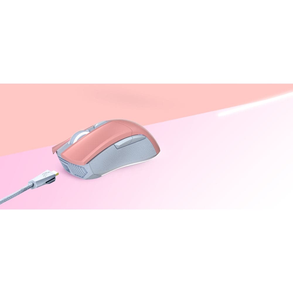 ASUS ROG Gladius II Origin PNK Edition Gaming Mouse - 12,000 DPI, RGB Lighting, Ergonomic Design for PC Gamers - Perfect for FPS, MOBA & Esports Tournaments