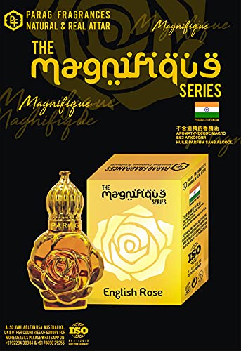 Premium Parag Fragrances Kashmiri Kasturi Attar 12ml - Magnifique Series | World's Best Natural Perfume Oil in Elegant Bottle | Long-Lasting, Alcohol-Free Musk Attar for Men & Women | Perfect for Weddings, Meditation & Daily Wear