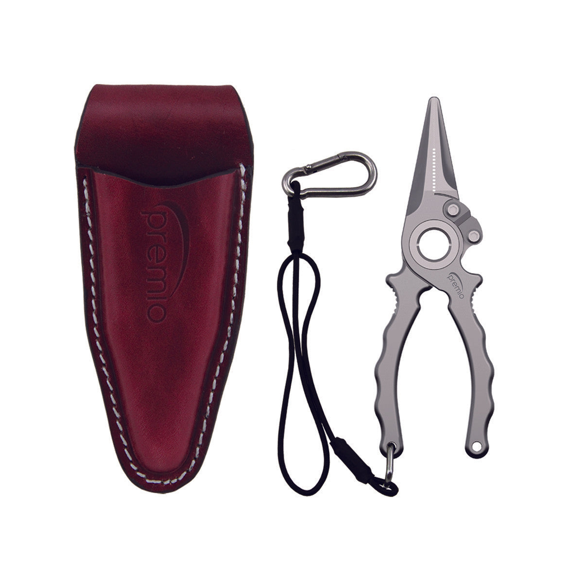 Danco Premio Titanium Pliers Set with Leather Sheath & Lanyard - 5.5
