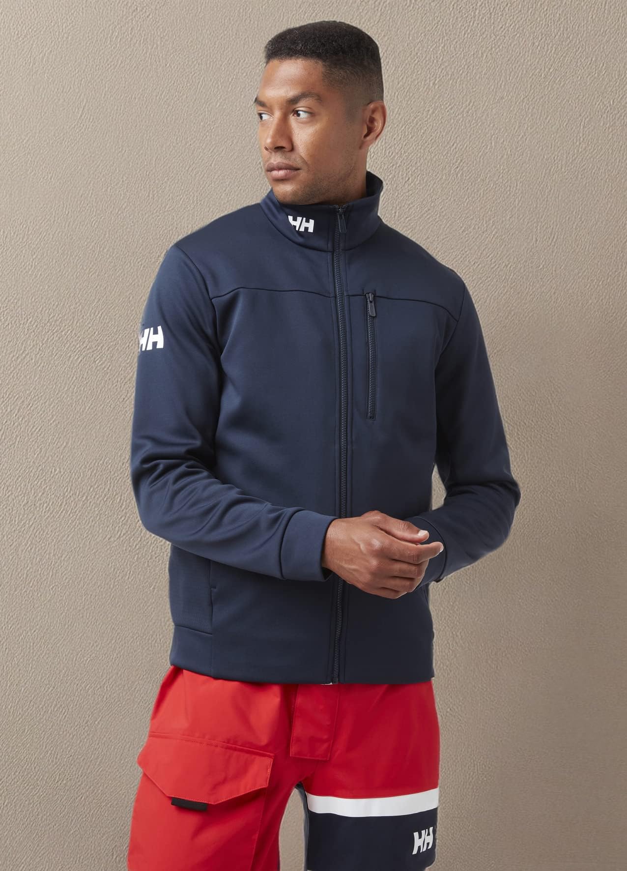 Helly Hansen Men's Crew Fleece Jacket - Lightweight Warm Winter Jacket for Outdoor Hiking, Camping & Casual Wear