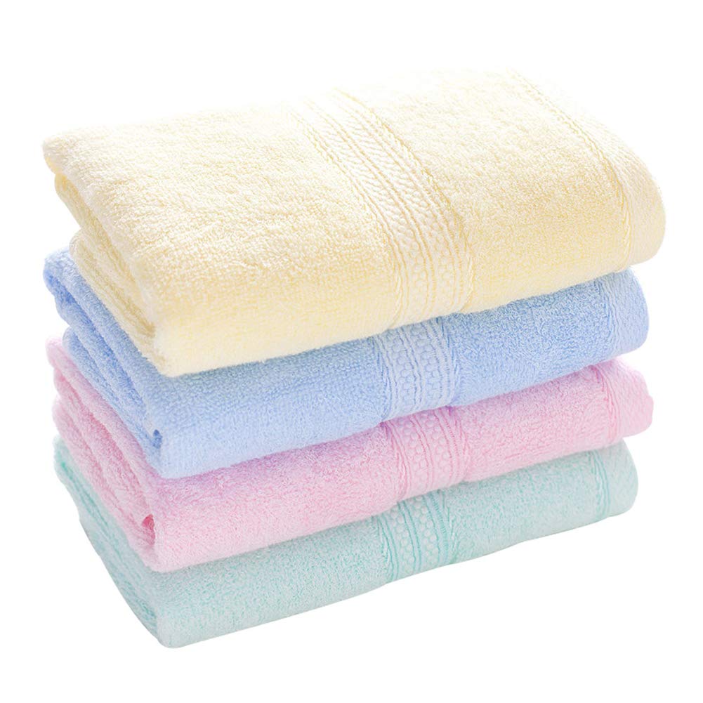 Premium Bamboo Washcloth Towel Set - 10 Pack Soft Eco-Friendly Face & Hand Towels 10