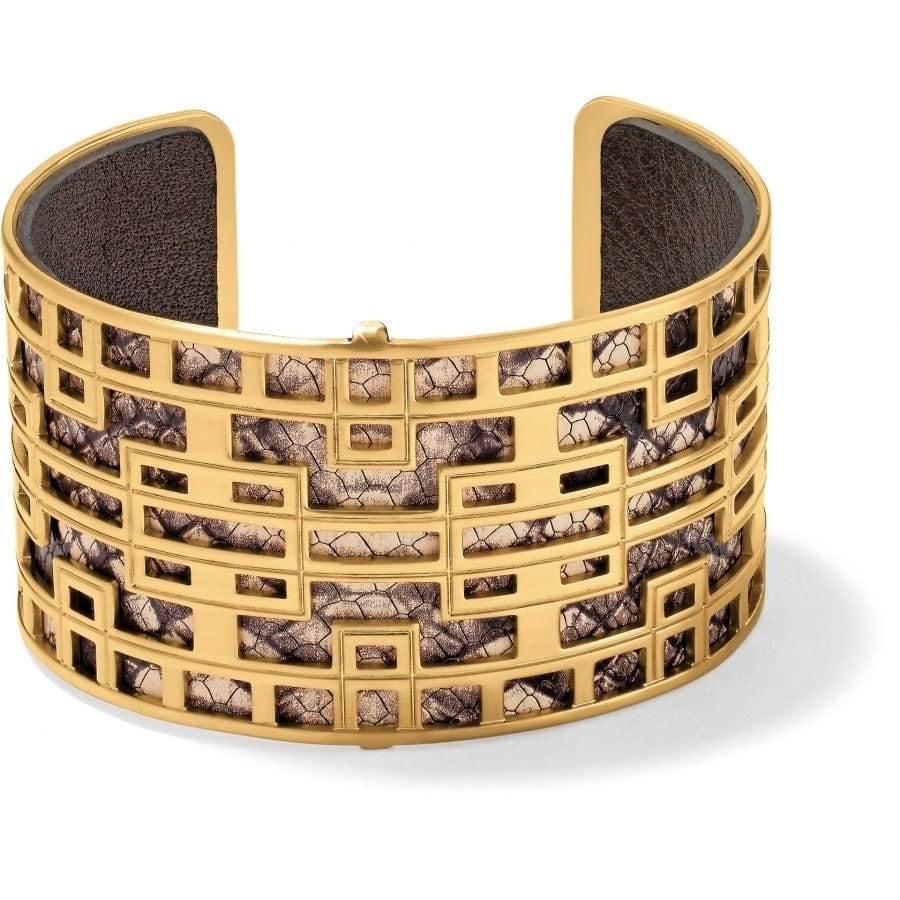 Christo Lyon Wide Cuff Bracelet Set for Women - Fashion Jewelry Gift for Her - Elegant Bangle Set for Parties, Weddings & Special Occasions