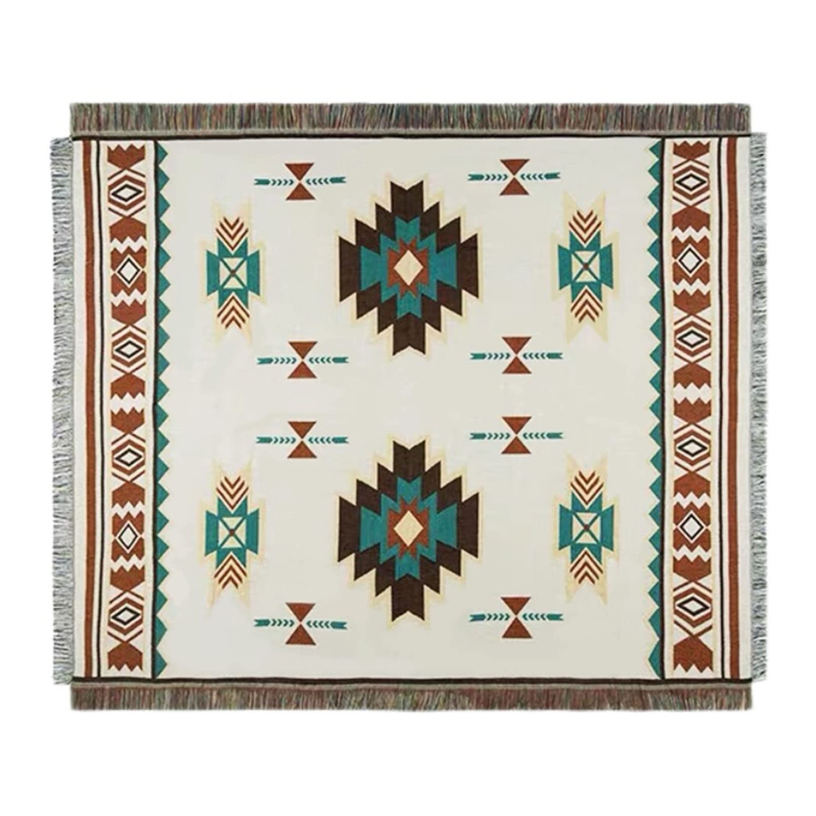 Natuogo Bohemian Picnic Mat - Waterproof Beach Blanket for Camping, Hiking & Outdoor Activities | Portable Lightweight Travel Blanket with Moisture-Proof Pad | Perfect for Beach, Park, Picnics & Family Gatherings
