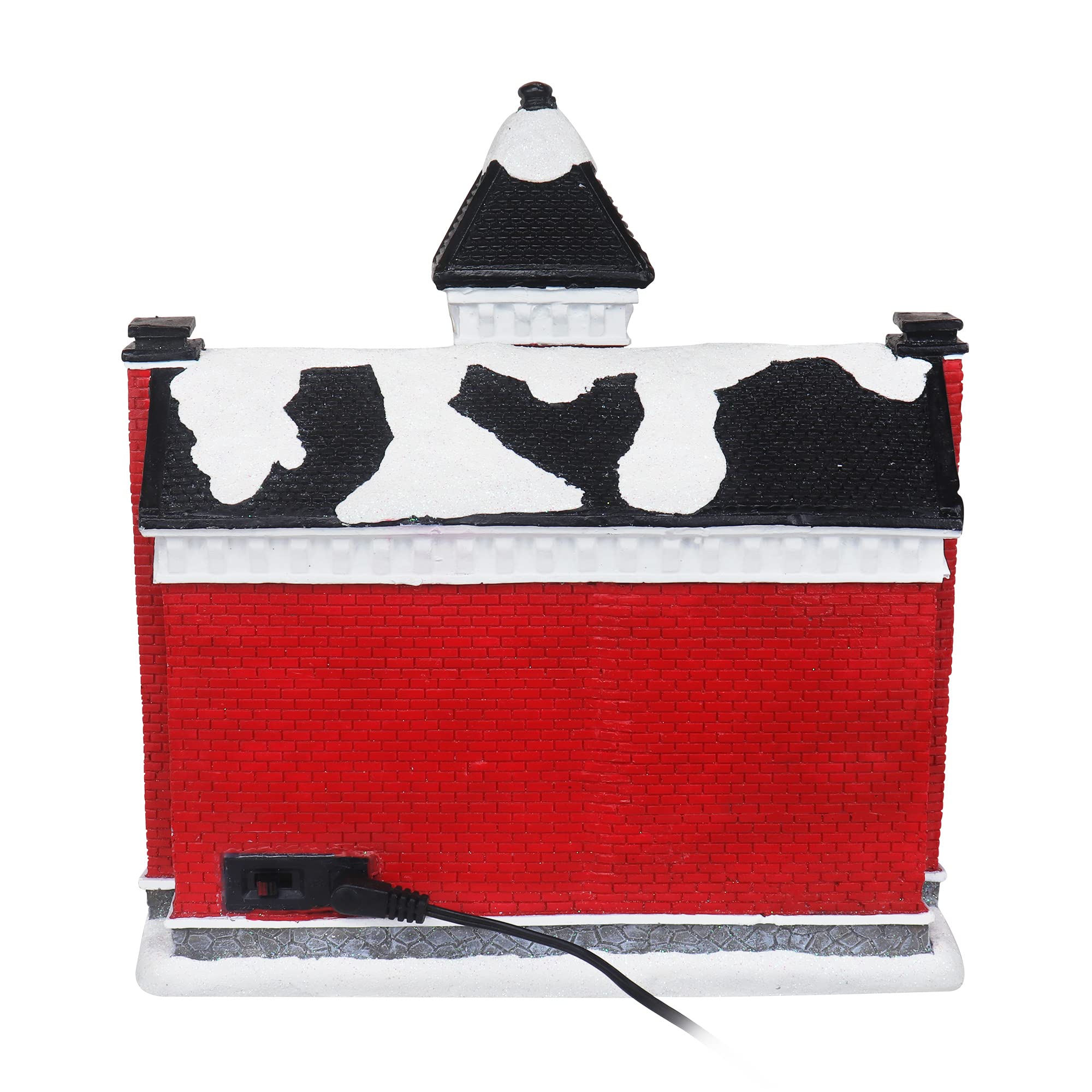 LED Musical Christmas Village Tabletop Display - Holiday Decor with Lights & Music for Home, Office - Perfect Christmas Gift for Family & Friends - Ideal for Mantel, Shelf, or Holiday Party Centerpiece