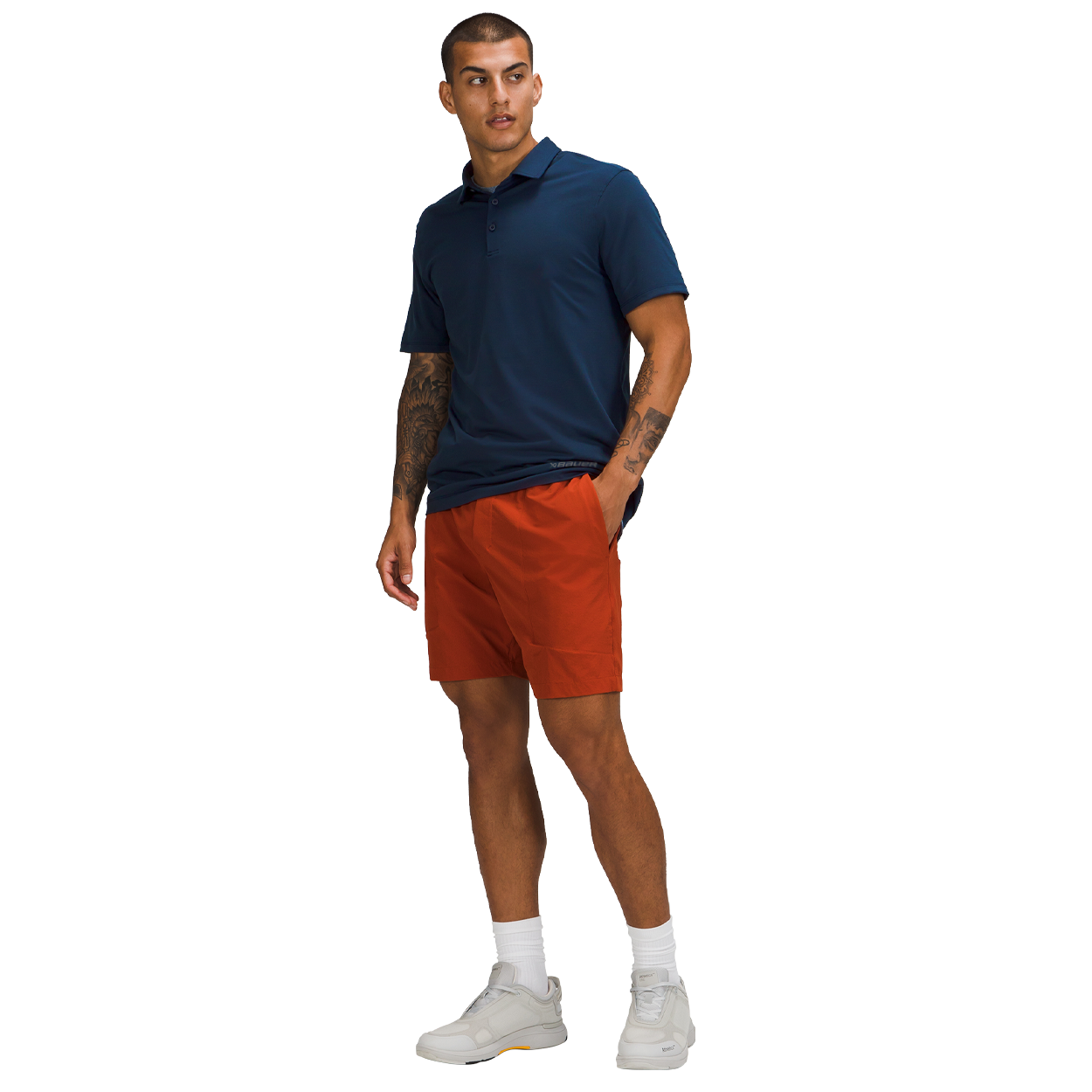 Bauer S23 Men's Performance Polo Shirt - Moisture Wicking & Breathable Golf & Tennis Shirt - Inspired by lululemon Evolution Polo - Perfect for Workouts, Golf & Casual Wear