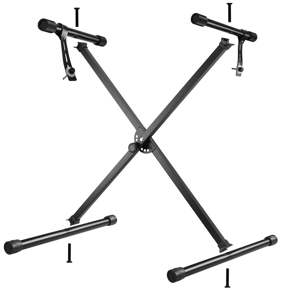 Adjustable X-Style Keyboard Stand for Piano & Synthesizer - Portable & Sturdy Music Stand for Home, Studio & Live Performances