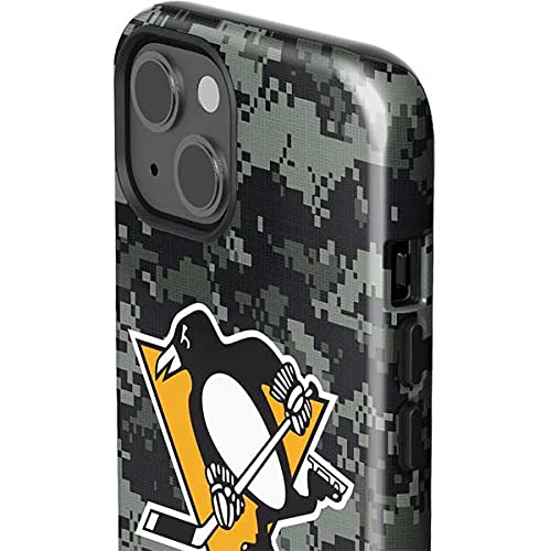Skinit Impact-Resistant Phone Case for iPhone 13 - Official NHL Pittsburgh Penguins Camouflage Design | Durable Protection for Hockey Fans & Outdoor Activities
