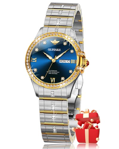 L3195：Two tone strap&blue dial