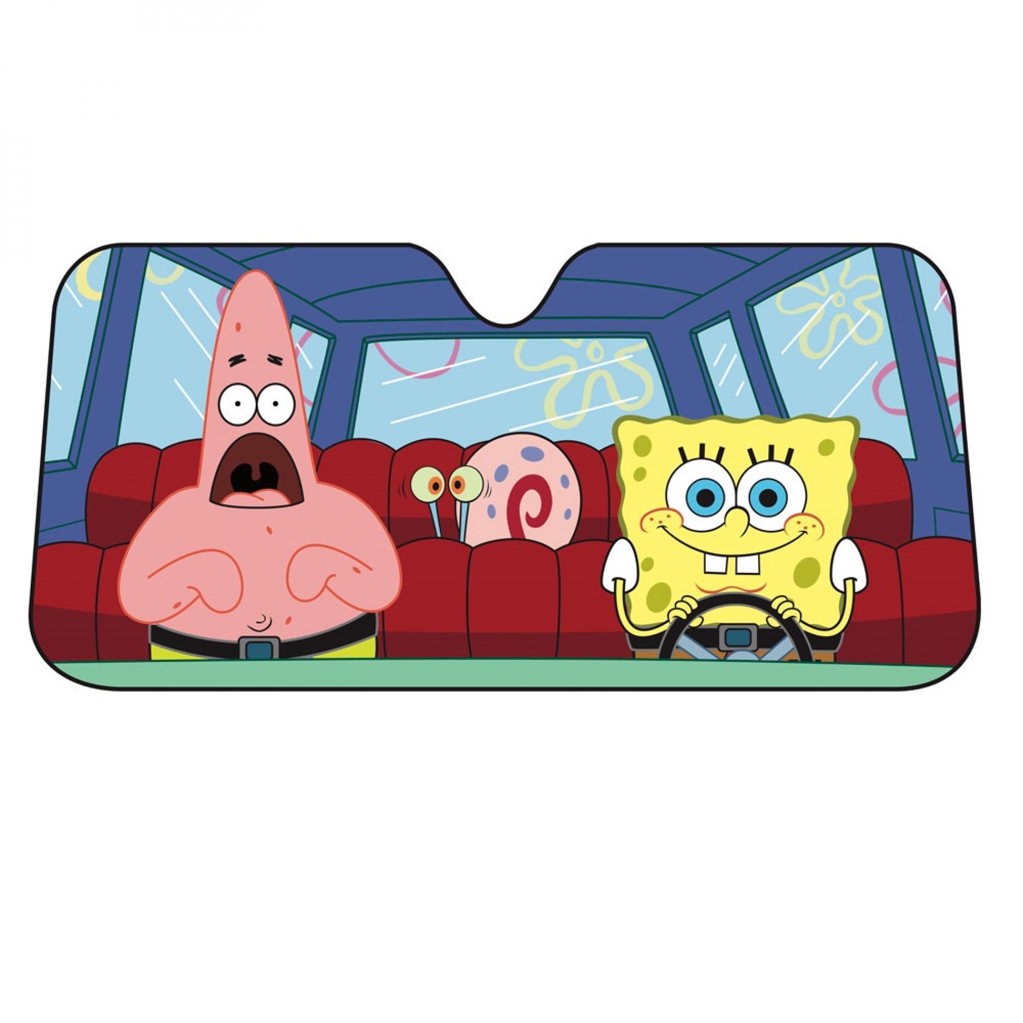 SpongeBob SquarePants Car Sun Shade - UV Protection Windshield Cover for Vehicles, Perfect for Summer Parking & Road Trips