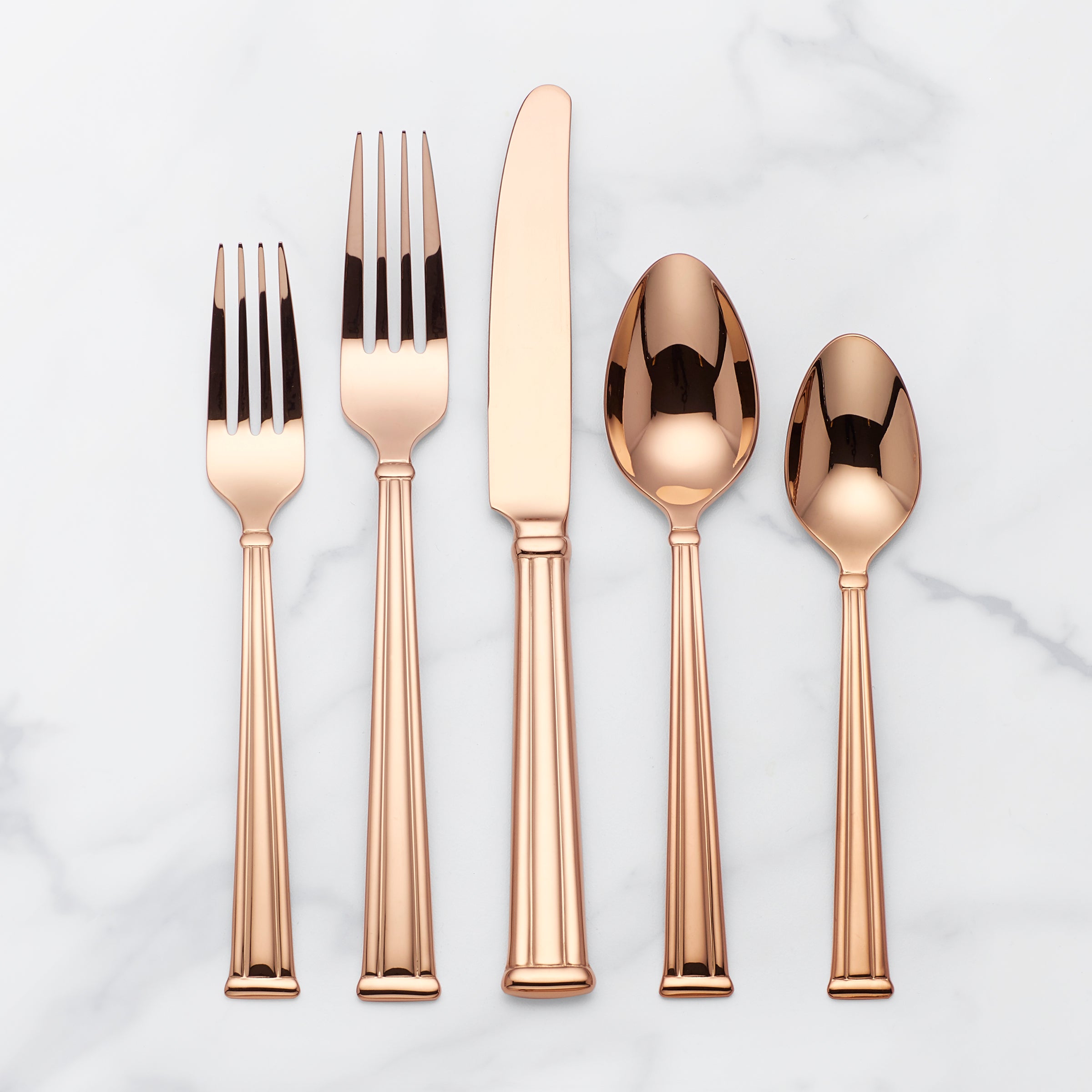 Cantwell Gold 20-Piece Stainless Steel Flatware Set - Elegant Silverware for Dining, Wedding Gifts & Home Entertaining