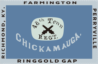 48th Tennessee Regiment 2x3 Feet Double Sided Flag - Rough Tex 100D Heavy Duty Polyester - Civil War Reenactment, Historical Display & Patriotic Decor