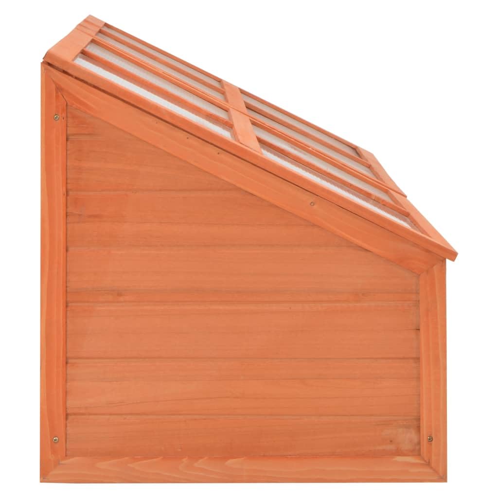 vidaXL Wooden Greenhouse with Polycarbonate Panels - Durable & Spacious 70.9