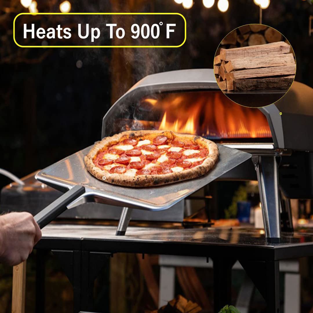 Kiln Dried Mini Pizza Oven Cooking Logs - 6 Inch Hickory Wood Logs for Grills, Smokers & Solo Stove Mesa XL - 12 lbs (790 Cubic Inches) - Perfect for Outdoor Cooking, Camping & Backyard BBQs