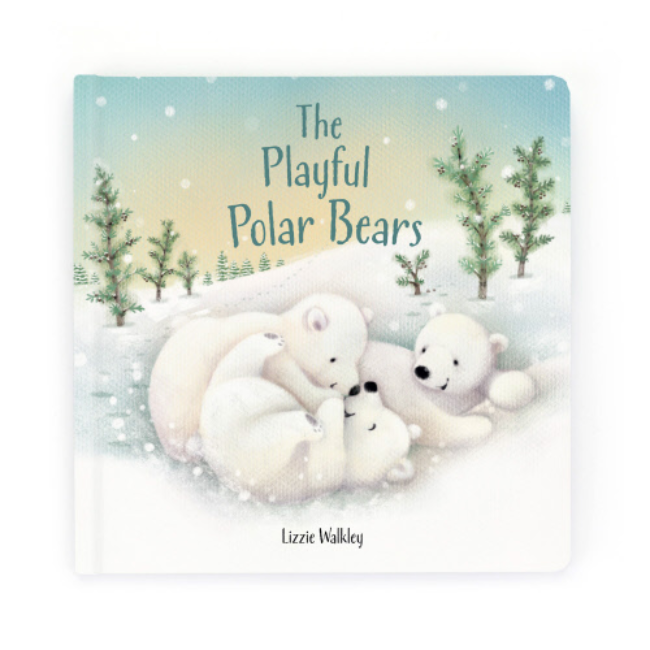 Jellycat Playful Polar Bears Hardback Book - Adorable Interactive Storybook for Kids, Perfect for Bedtime Reading & Early Learning