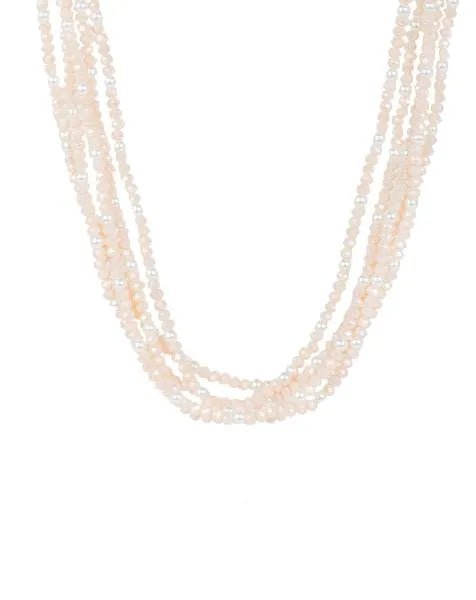 Elegant Short Crystal Pearl Necklace for Women - Perfect for Weddings, Parties & Everyday Wear