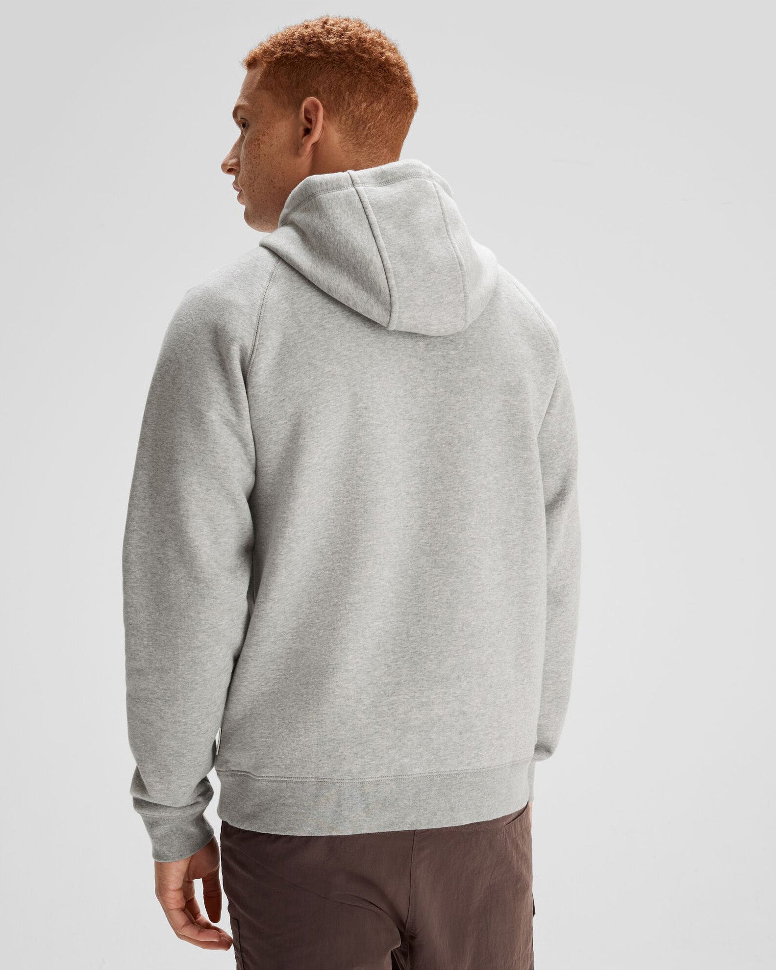 Men's Kathmandu Logo Hoodie - Light Grey Marle Pullover Sweatshirt | Comfortable Casual Wear for Outdoor Activities & Street Style Fashion
