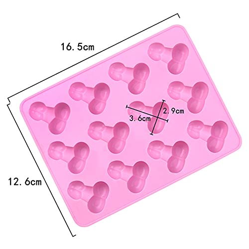 2-Pack Silicone Cake Molds - Chocolate & Jelly Ice Tray for Baking, Mini Ice Cream, Party Desserts - 12-Hole Non-Stick Flexible Mold for DIY Treats, Cupcakes, Candies - Perfect for Home Baking, Birthday Parties, Holiday Celebrations