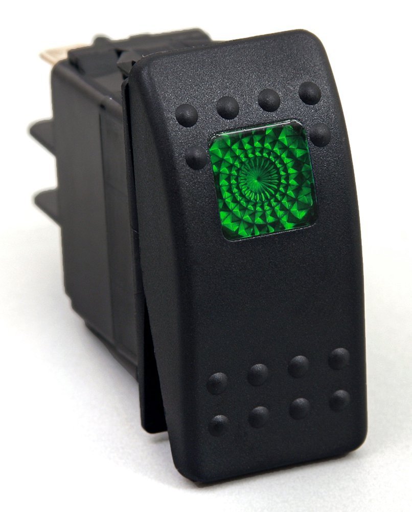 STV Motorsports Custom Switch Dash Panel Plates for 2017-2018 Polaris RZR XP 1000 RIDE COMMAND - 4 Free Rocker Switches Included - 100% Made in USA (Lime Green) - Perfect for Off-Roading & UTV Accessories Upgrade