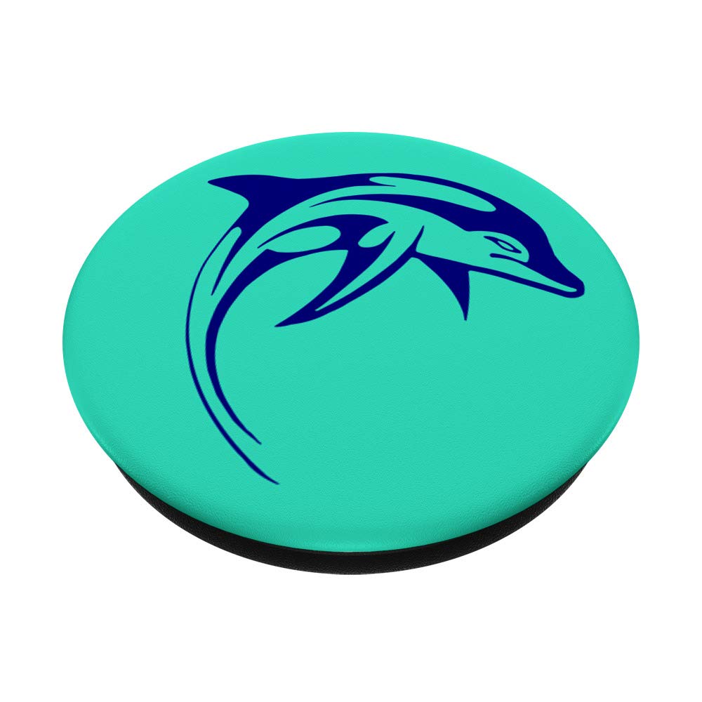 Dolphin PopSockets PopGrip: Swappable Phone Grip & Stand for iPhone, Samsung, Tablets - Perfect for Gaming, Selfies, and Hands-Free Viewing