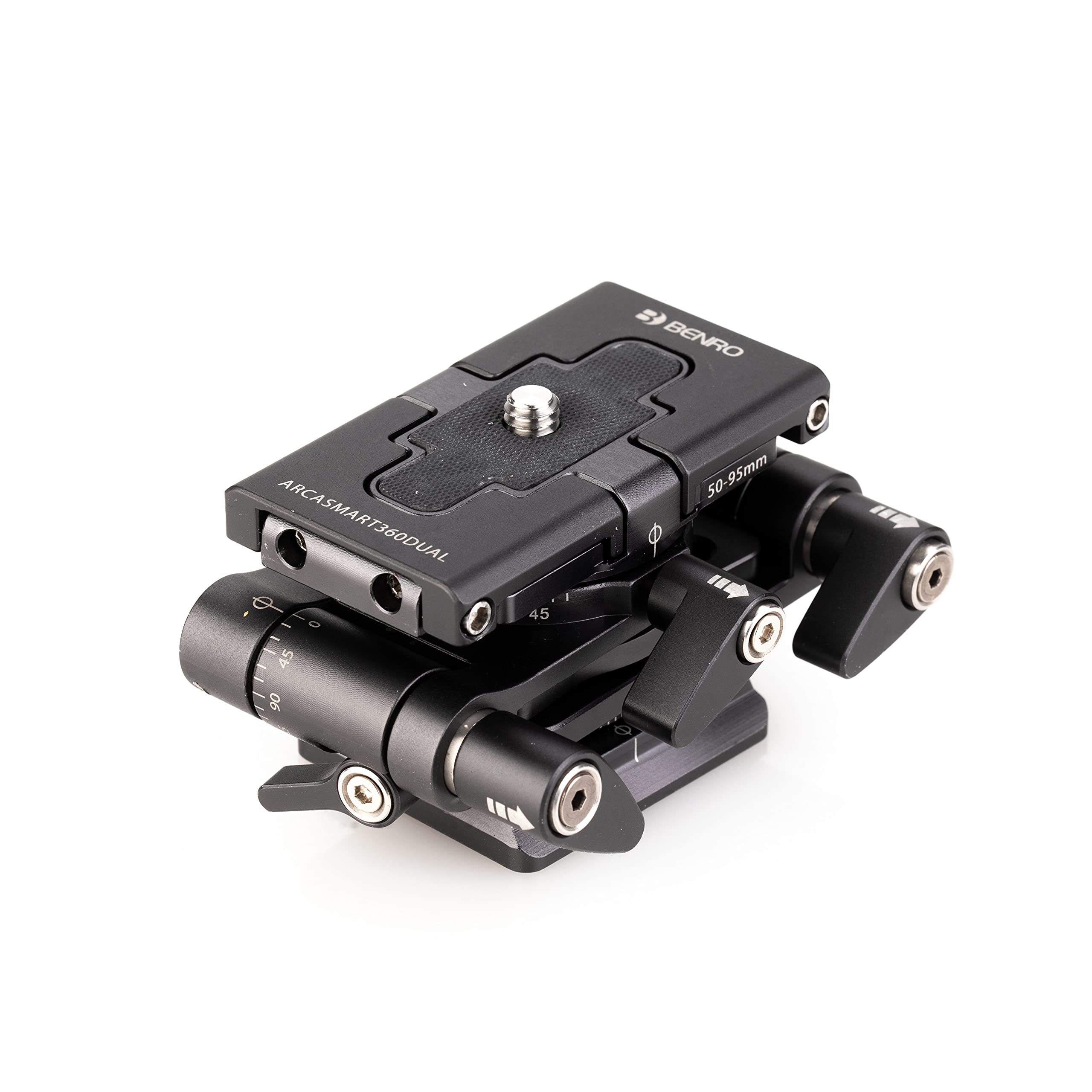 Benro ARCA-SMART 360 Dual Function QR Plate - Professional Camera Quick Release System for DSLR & Mirrorless Cameras - Perfect for Photography, Videography & Travel Shooting