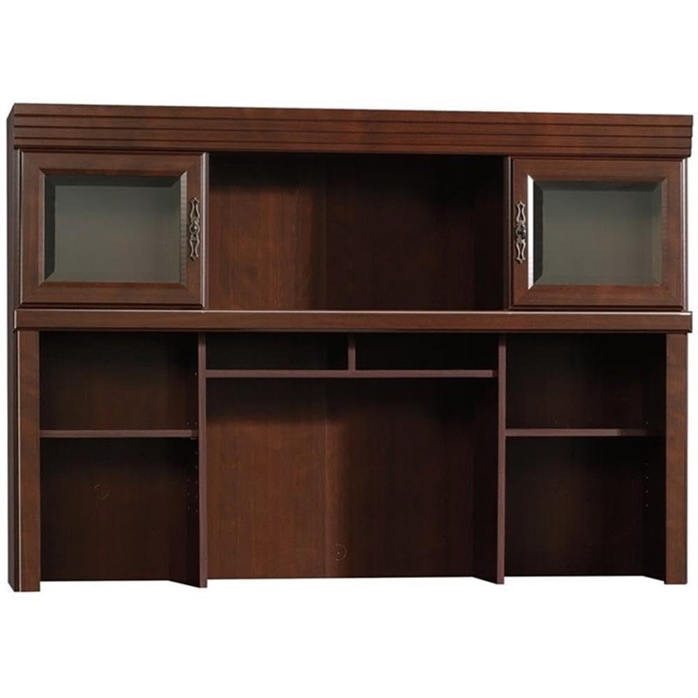 BOWERY HILL Computer Desk with Hutch - Modern Home Office Credenza for PC & Laptop Workspace - Perfect for Small Spaces, Home Offices, and Study Rooms