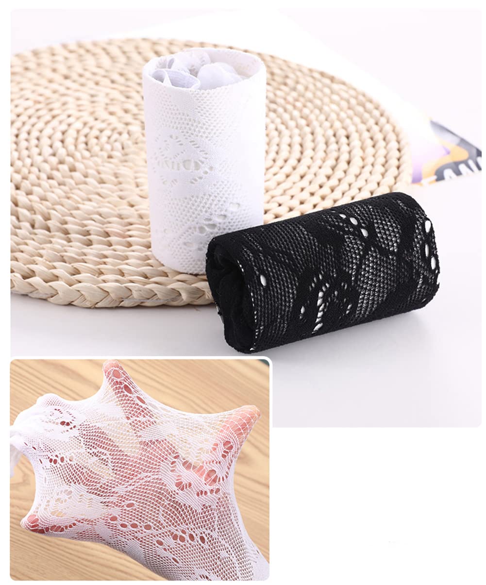 Princess Fishnet Stockings for Girls - High Waist Mesh Tights with Cute Patterns | Perfect for Costume Parties, Dance Performances & Fashion Outfits