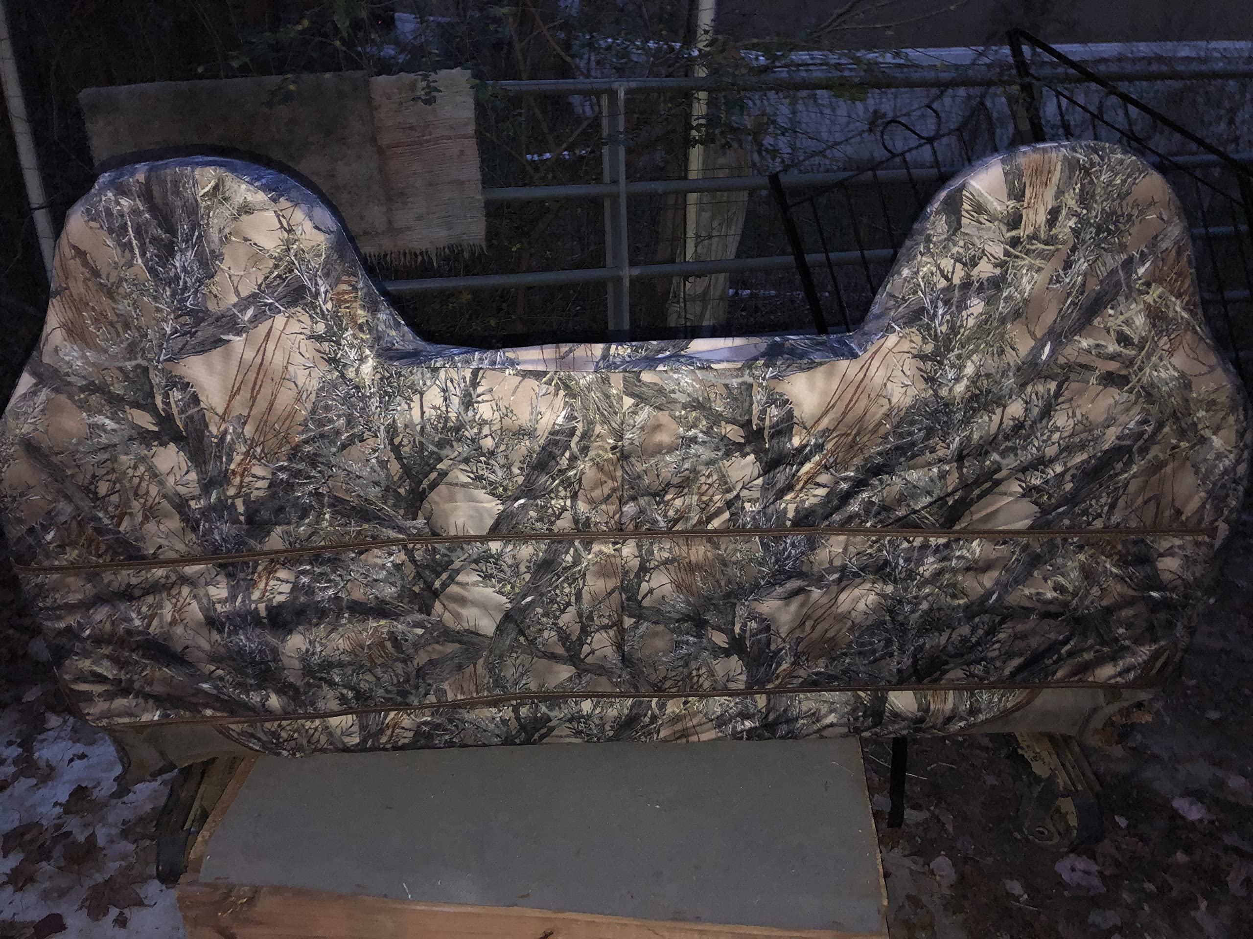 Durafit Custom Exact Fit Seat Covers for 1999-2007 Ford F250 F350 F450 F550 Work Truck - Front Solid Bench Seat - F236 CLGC Camo Endura - Heavy Duty Protection for Construction & Off-Road Use