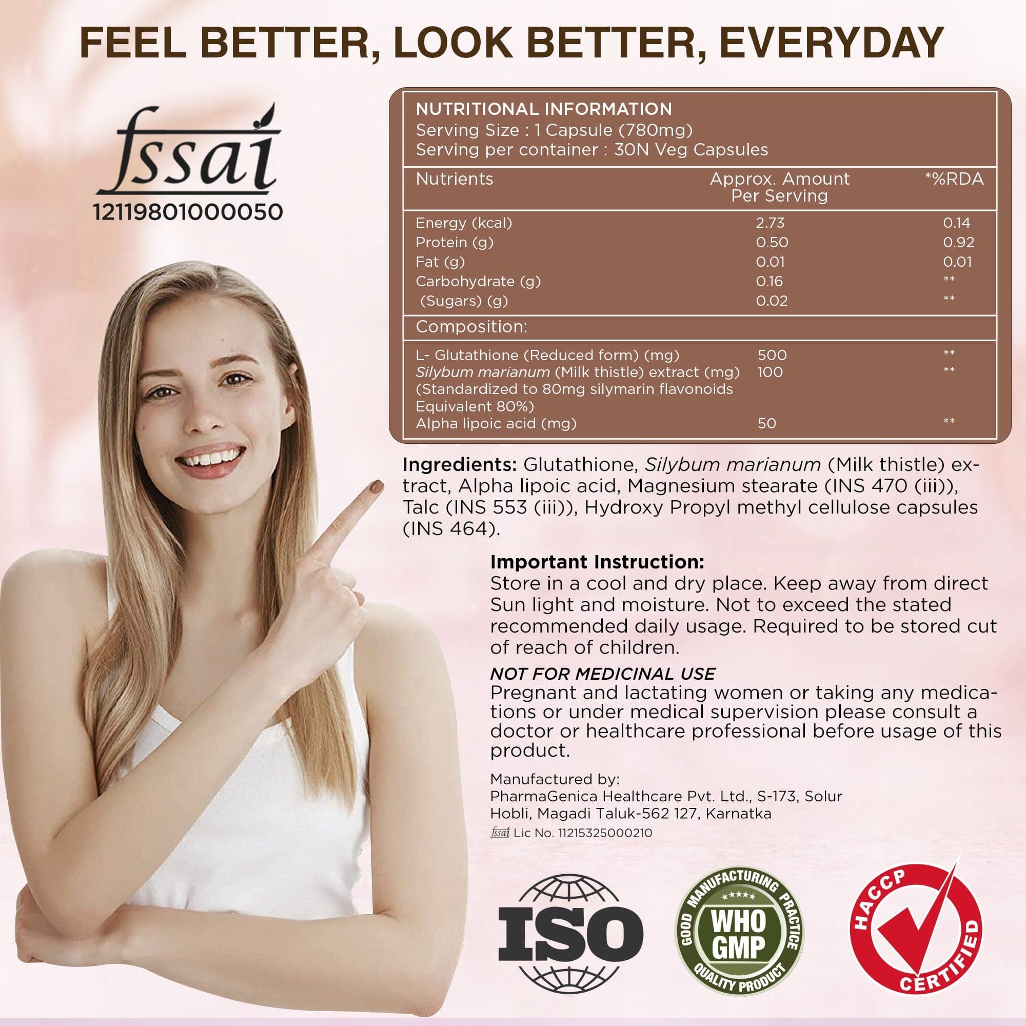 Dr Trust USA Glutathione 500mg Vegetarian Capsules - 722 Count | Antioxidant Support for Skin Whitening & Detox | Expiry Nov 2023 | Perfect for Daily Wellness Routine & Anti-Aging Care
