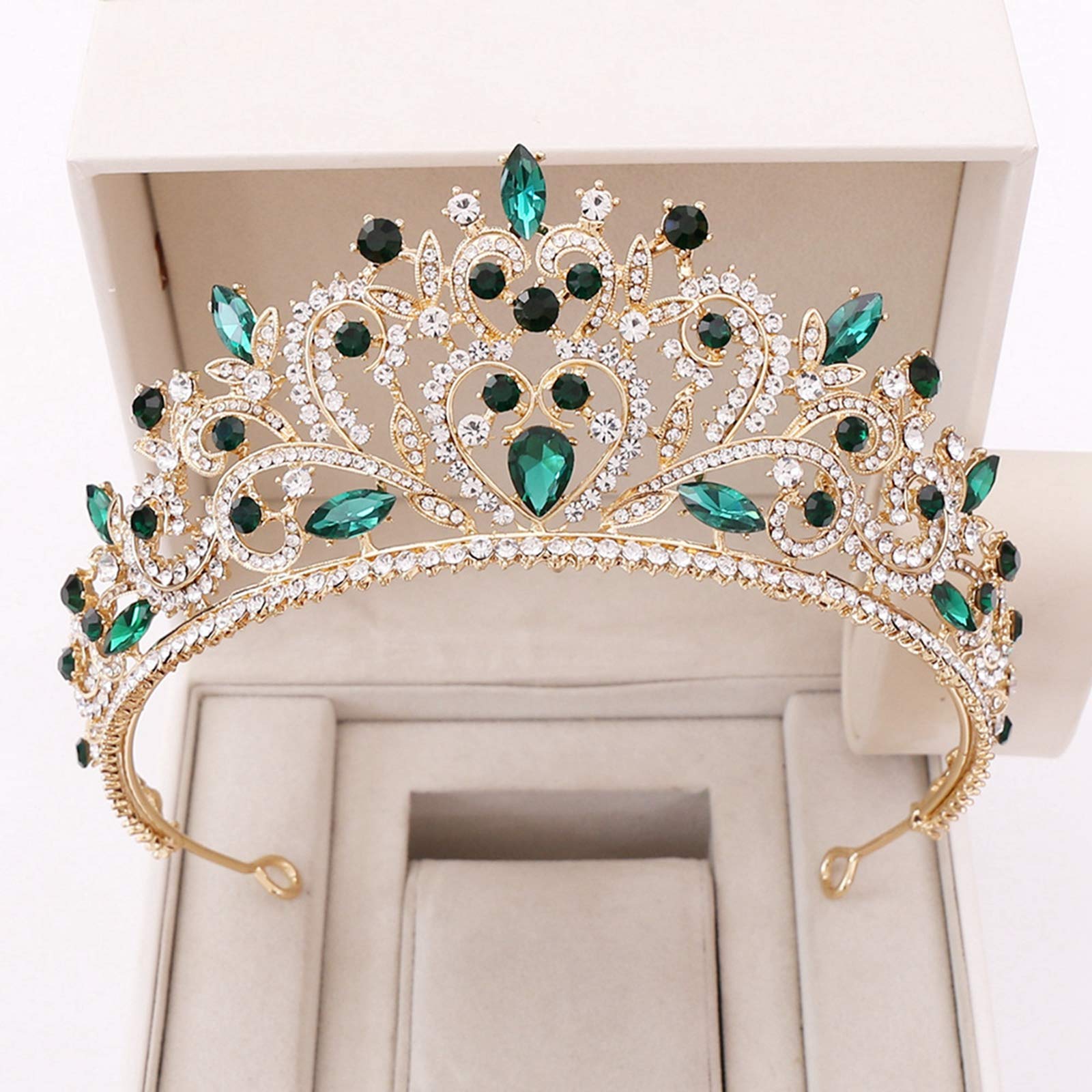 Sparkling Rhinestone Wedding Tiara for Bride - Elegant Crystal Bridal Crown & Princess Headpiece for Women | Perfect for Weddings, Prom, Pageants & Costume Parties